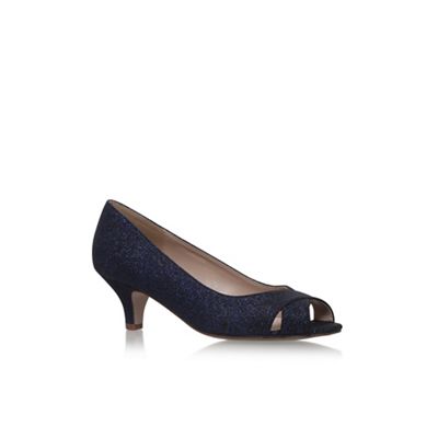 Blue 'Annabel' high heel court shoes